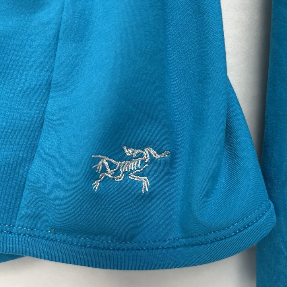 Arc'Teryx Women's Adahy Hoody Jacket Turquoise Blue Polyester Blend Size Medium - Picture 4 of 7